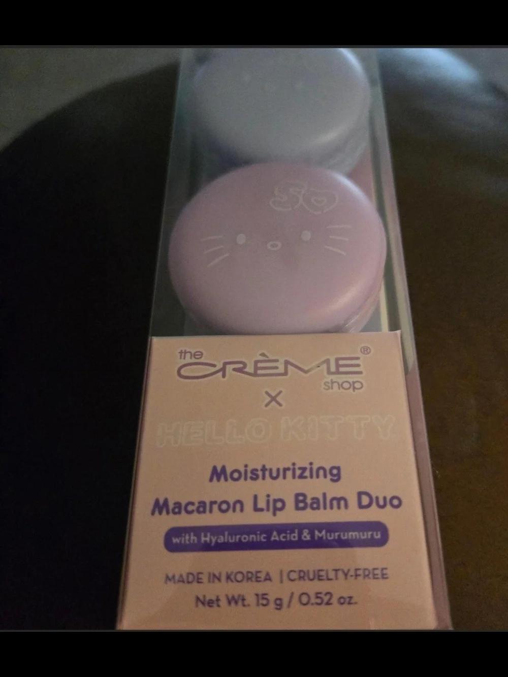 x Hello Kitty Moisturizing Macaron Lip Balm Duo - Pastel Pink & Lavender